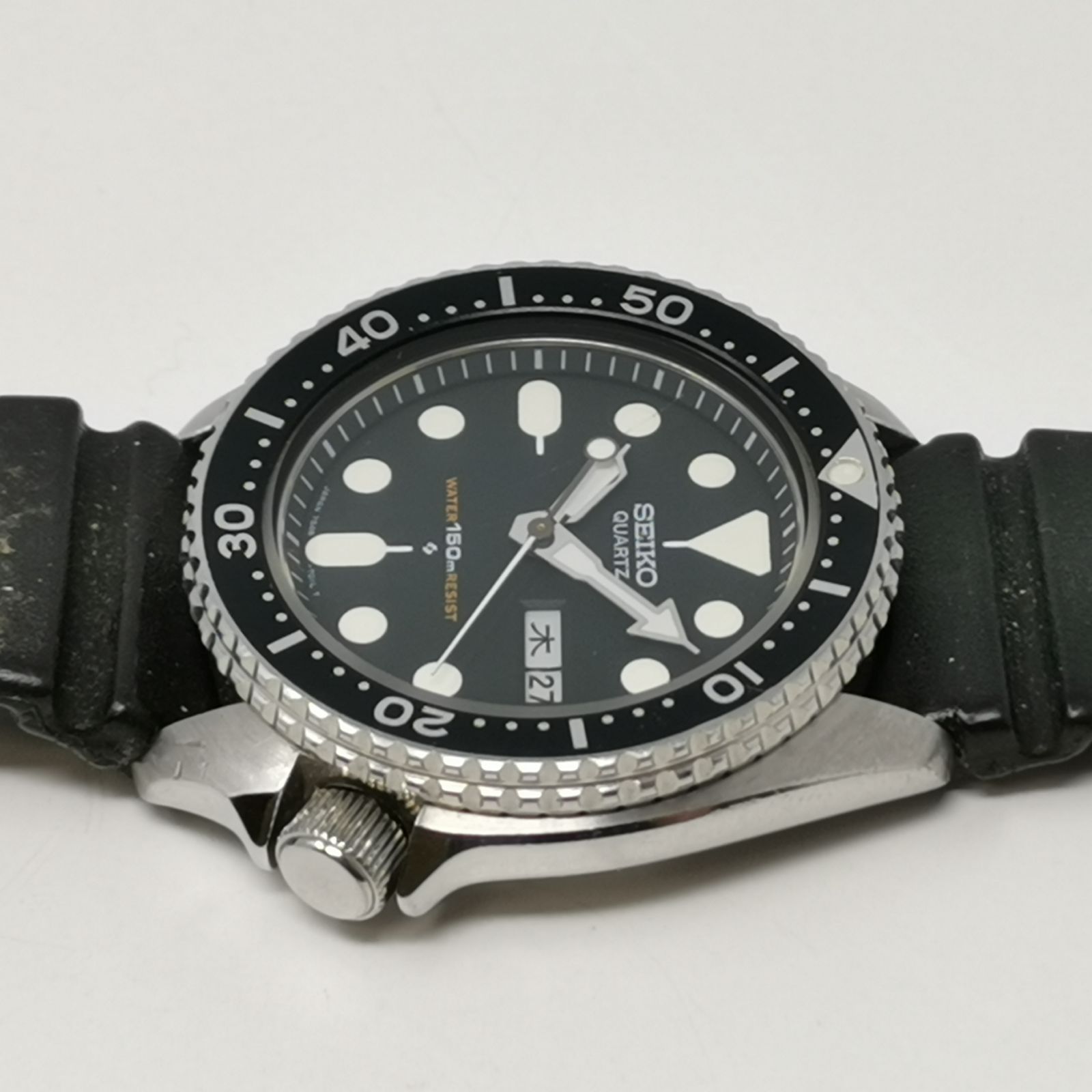 セイコー メンズ　腕時計 ブラック ダイバー　7548-7000 クォーツ 中古品 電池切れ 管理番号ARCAYKO575