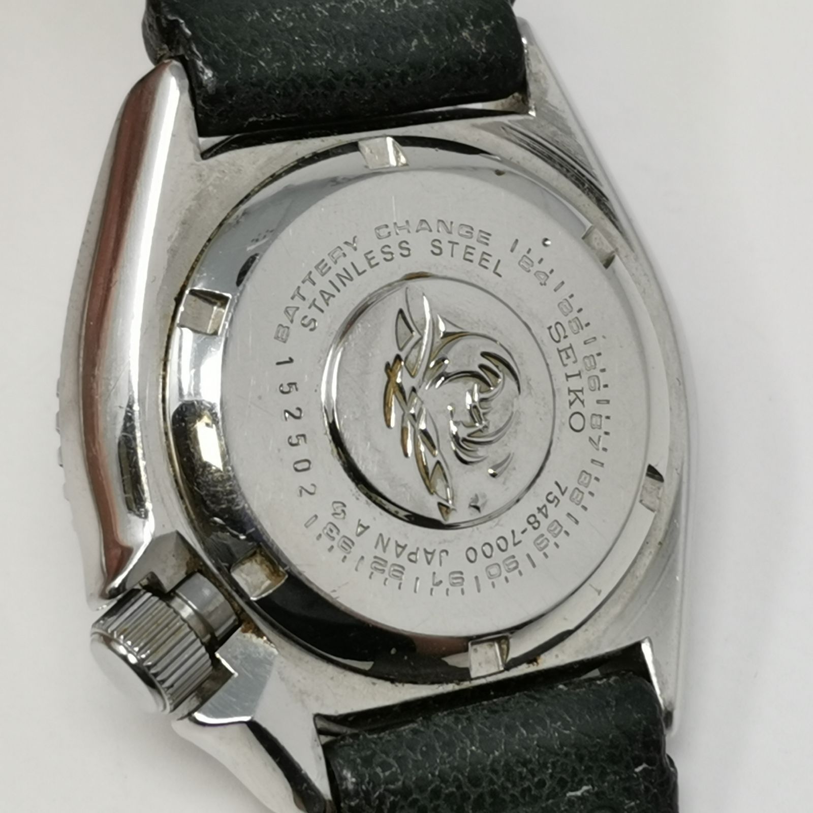 セイコー メンズ　腕時計 ブラック ダイバー　7548-7000 クォーツ 中古品 電池切れ 管理番号ARCAYKO575