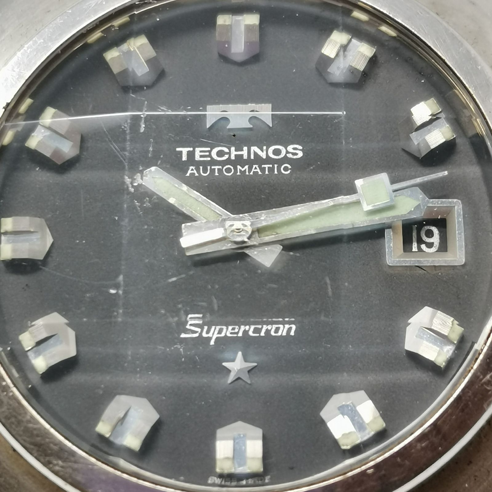 テクノス TECHNOS AUTOMATIC Supercron 自動巻き腕時計 動作品 中古品 管理番号ARCYKO4140｜詳細画像