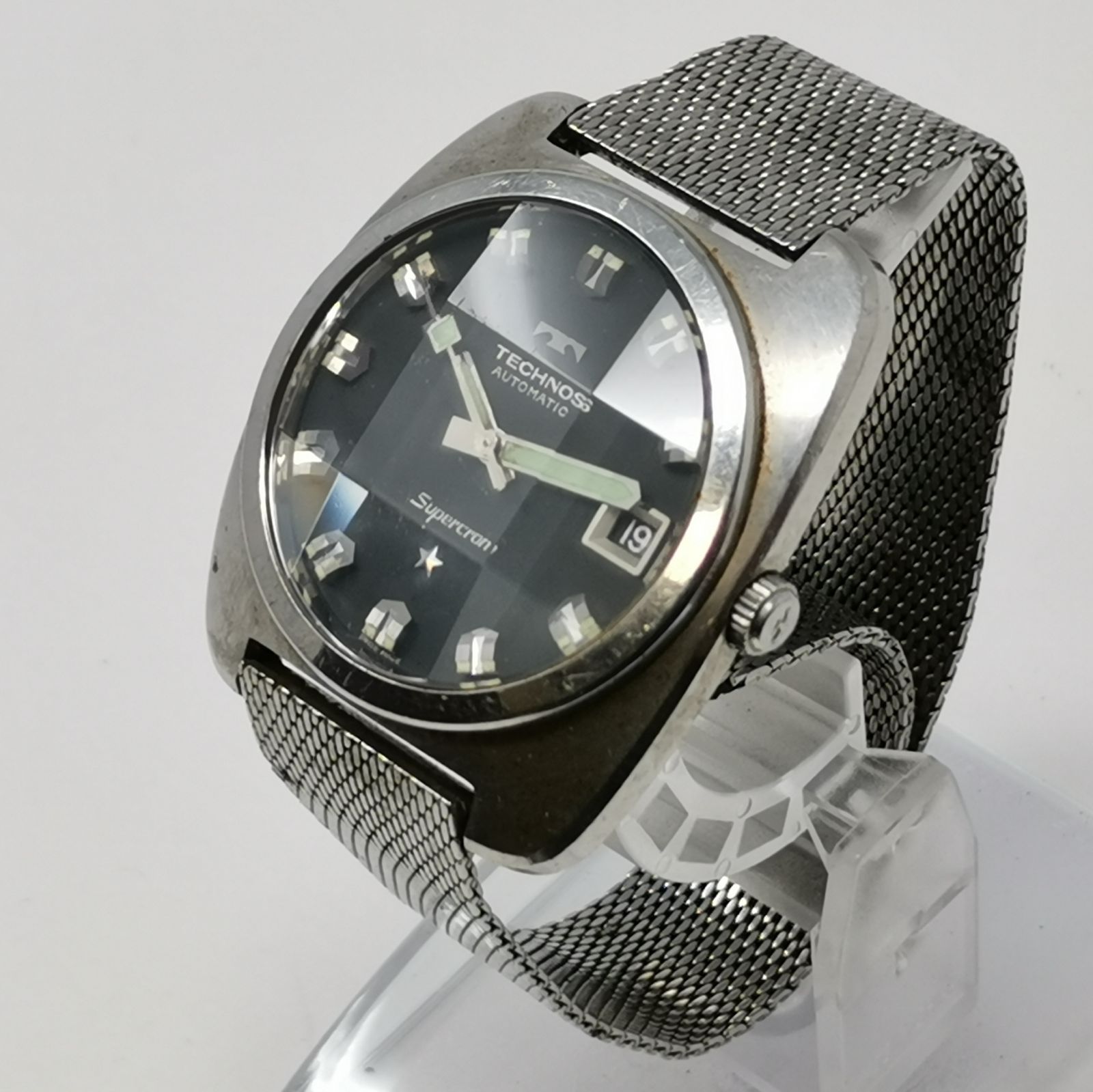 テクノス TECHNOS AUTOMATIC Supercron 自動巻き腕時計 動作品 中古品 管理番号ARCYKO4140｜詳細画像