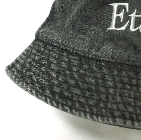 Etavirp エタヴァープ ロゴ刺繍 デニムバケットハット S/M WASHED