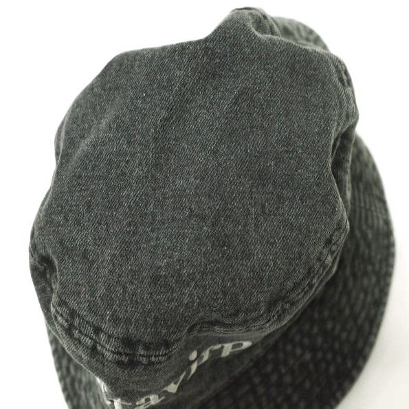 Etavirp エタヴァープ ロゴ刺繍 デニムバケットハット S/M WASHED