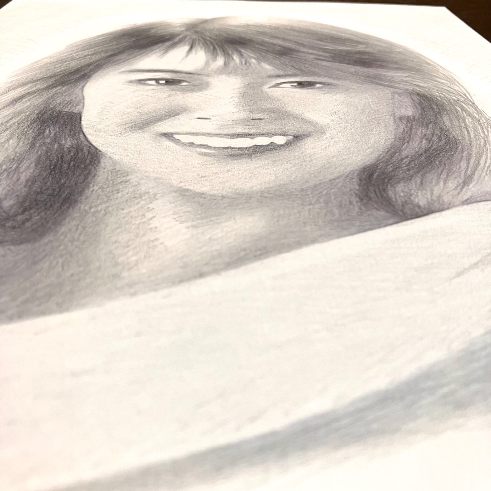 女優画13 額装品 額縁寸法45cm×33cm パステル、ペン、鉛筆画 【公式通販】
