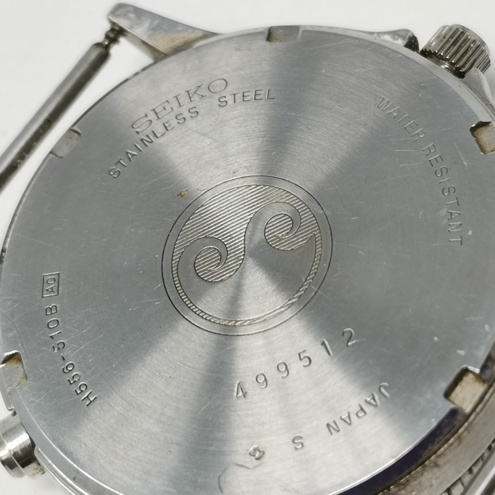SEIKO シルバーウェーブ　H556-510B イエロー　クォーツ　ケースのみ　動作未確認　中古品　管理番号KKVUKO736