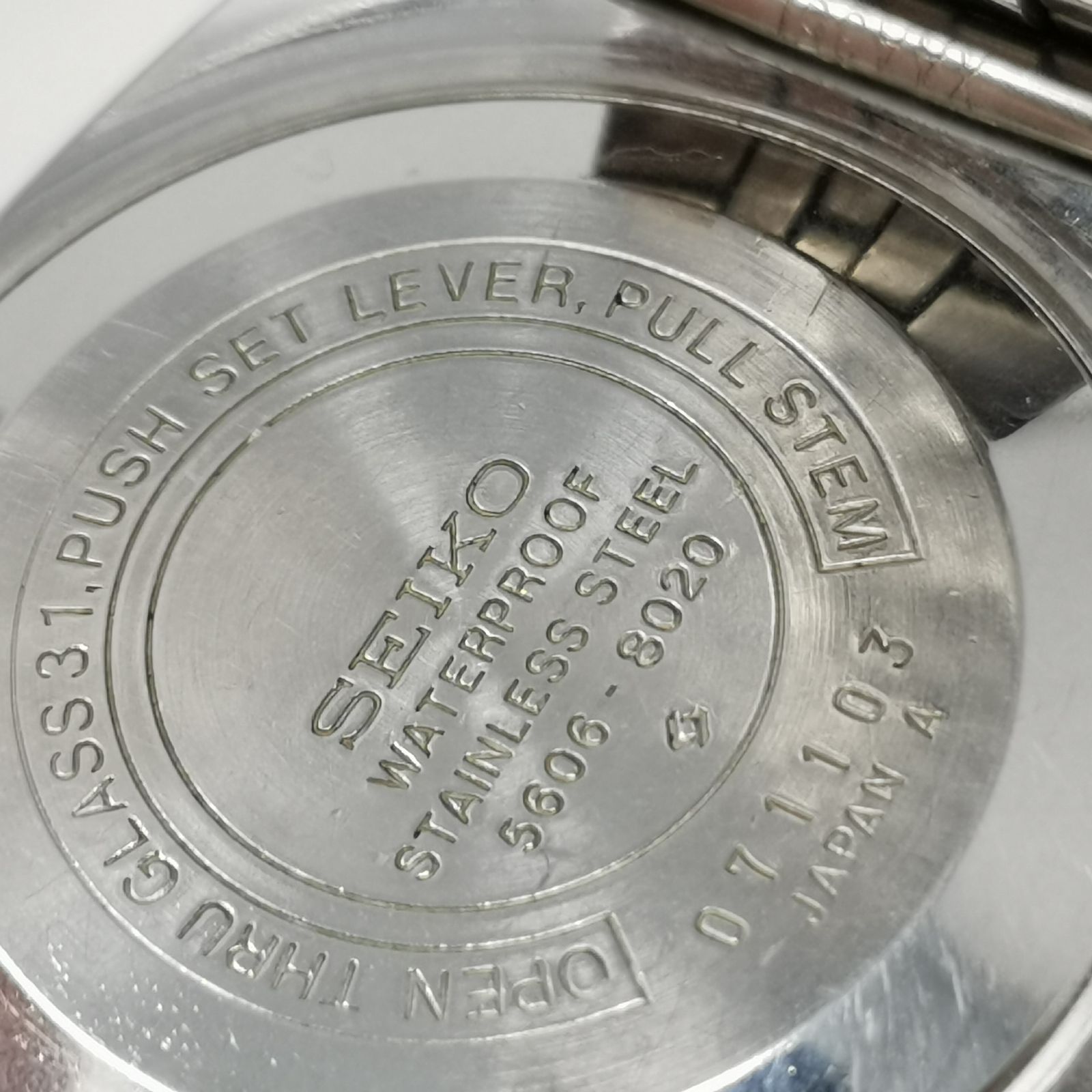 稼働品 SEIKO ロードマチック 5606-8020 自動巻き 時計 メンズ 23石