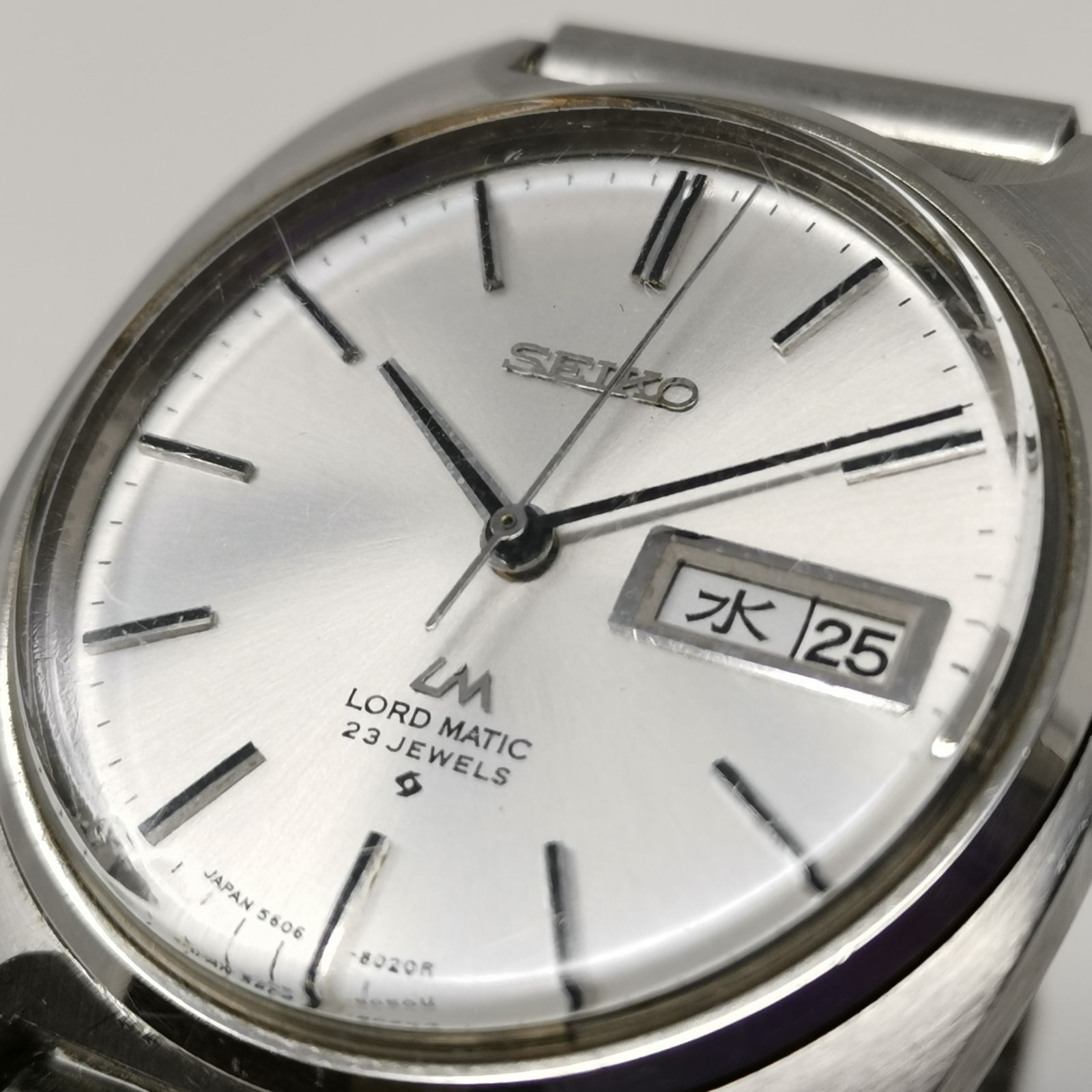 稼働品 SEIKO ロードマチック 5606-8020 自動巻き 時計 メンズ 23石