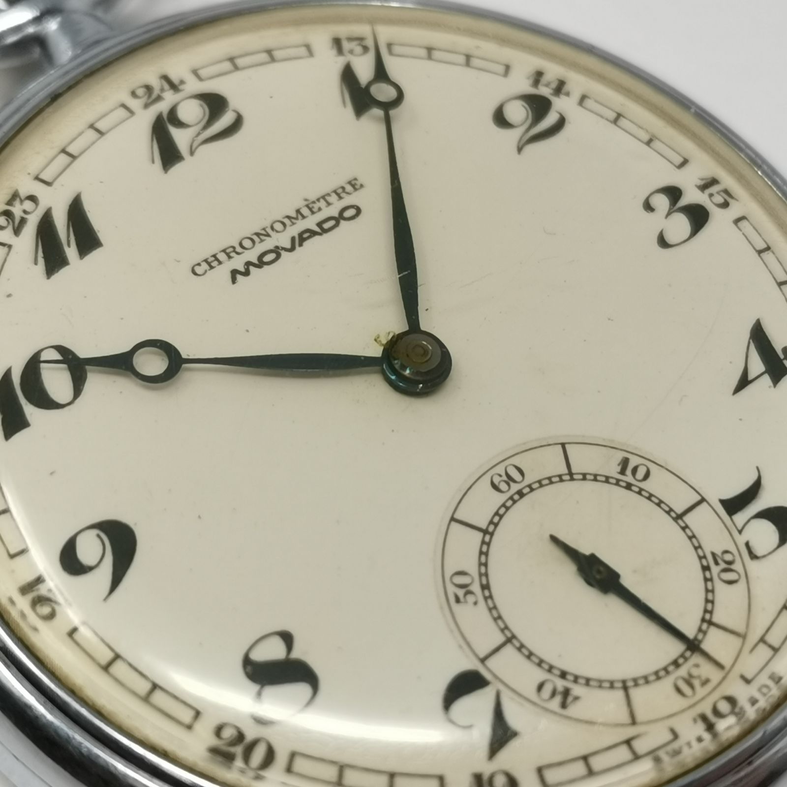 CHRONOMETRE MOVADO 手巻き　懐中時計　動作未確認　時計　中古品　管理番号KKVNKO292