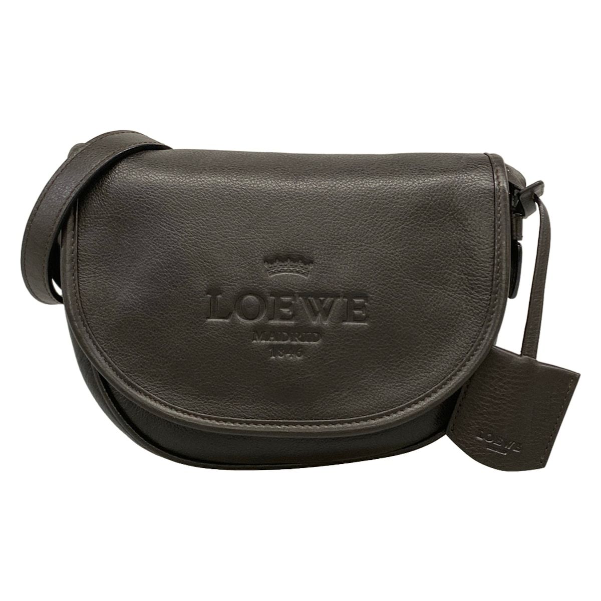 LOEWE(ロエベ) ショルダーバッグ ヘリテージ ダークブラウン レザー 