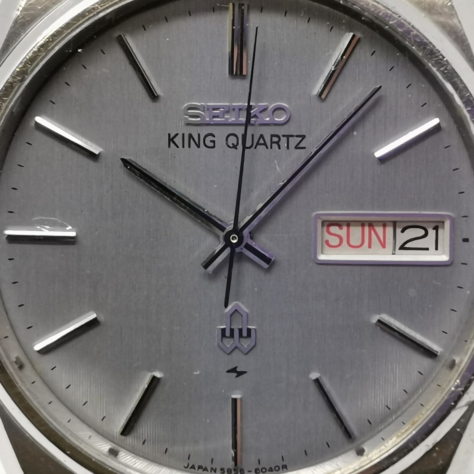 セイコー 時計 中古品 4-384 SEIKO キングクォーツ 5856-8030 シルバー 