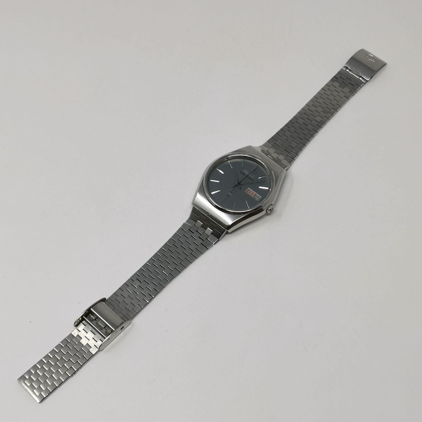 セイコー 時計 中古品 4-384 SEIKO キングクォーツ 5856-8030 シルバー 