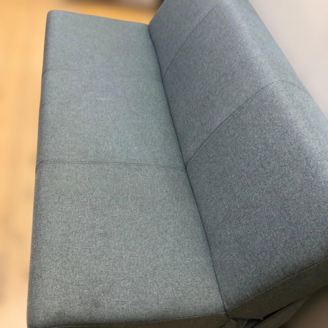 ニトリ ソファベッド MOBEL 2P グレー 布張り 折りたたみソファベッド