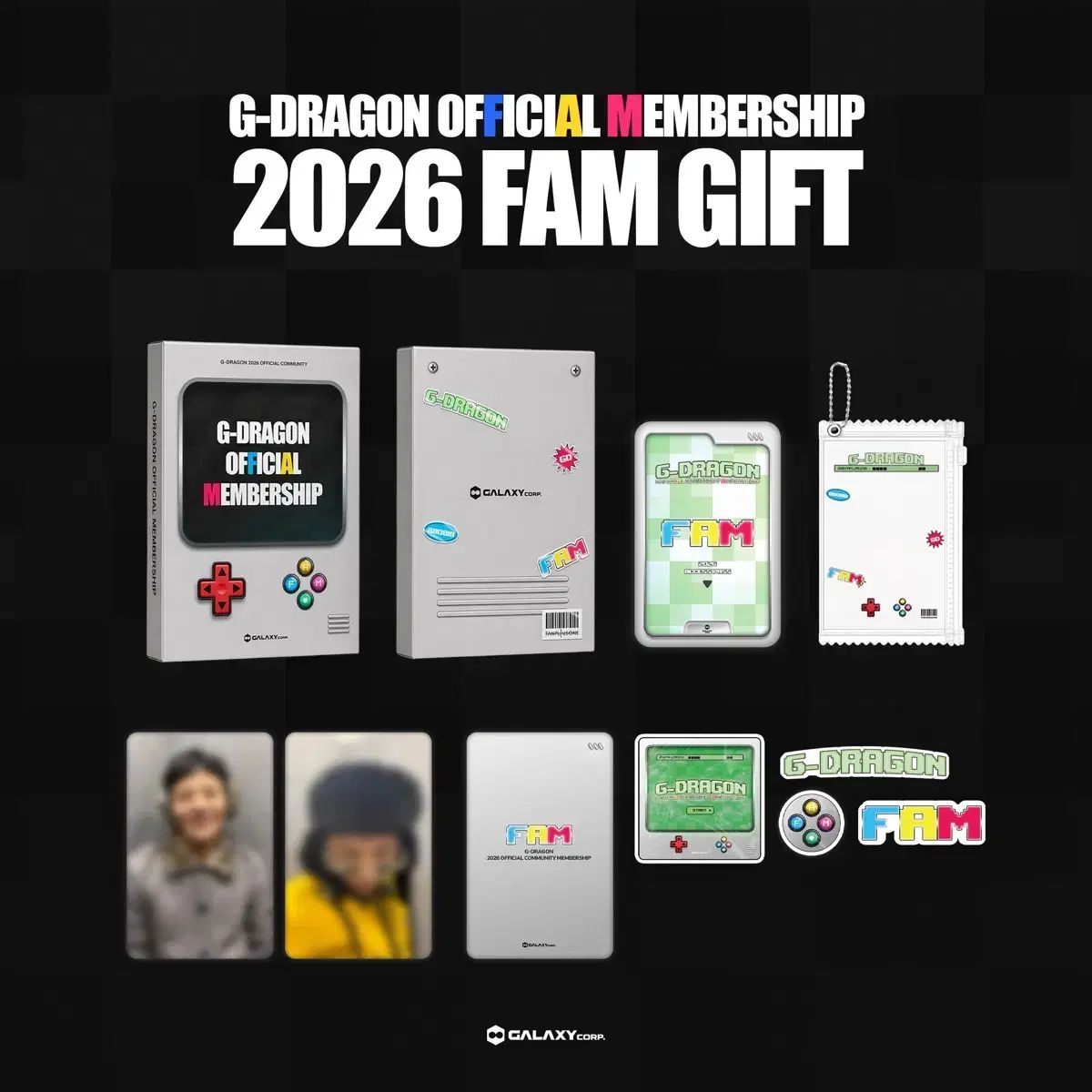 G-DRAGON メンバーシップ会員特典 ジヨン　2026 ギフト　公式　トレカ G-DRAGON（ジードラゴン） 2026 fam gift G-DRAGON（ジードラゴン