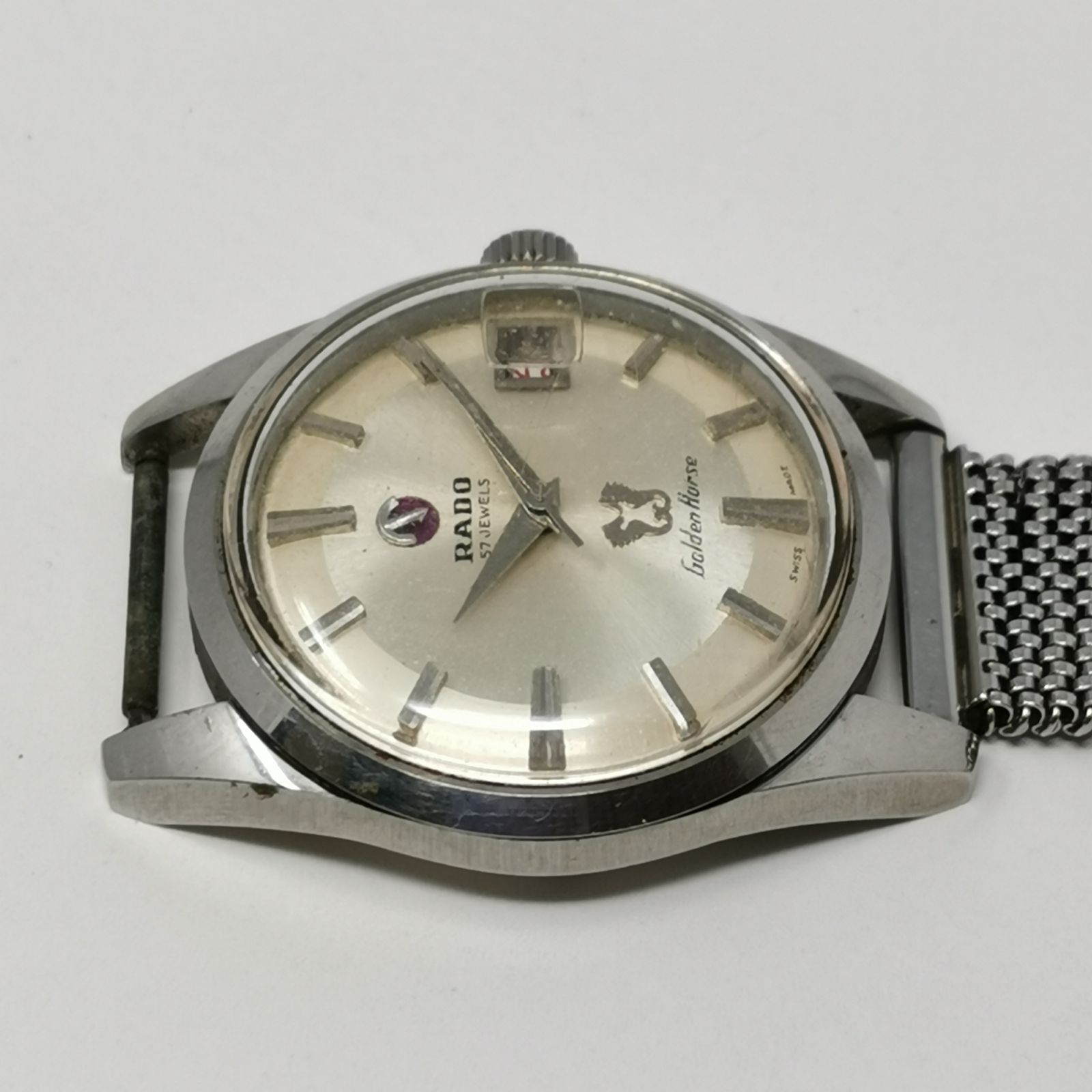 RADO Golden Horse 自動巻き時計 ベルトちぎれ 稼働 ヴィンテージ 中古
