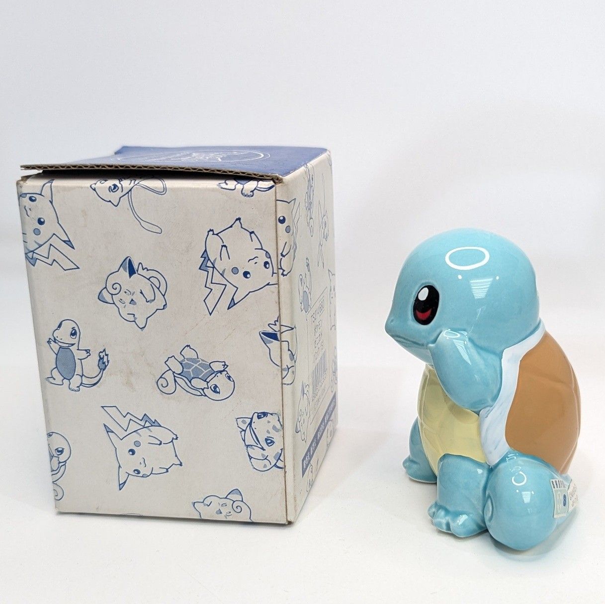 当時物 ゼニガメ 陶器 貯金箱 東海工芸美術社 ポケモン レトロ 箱付き