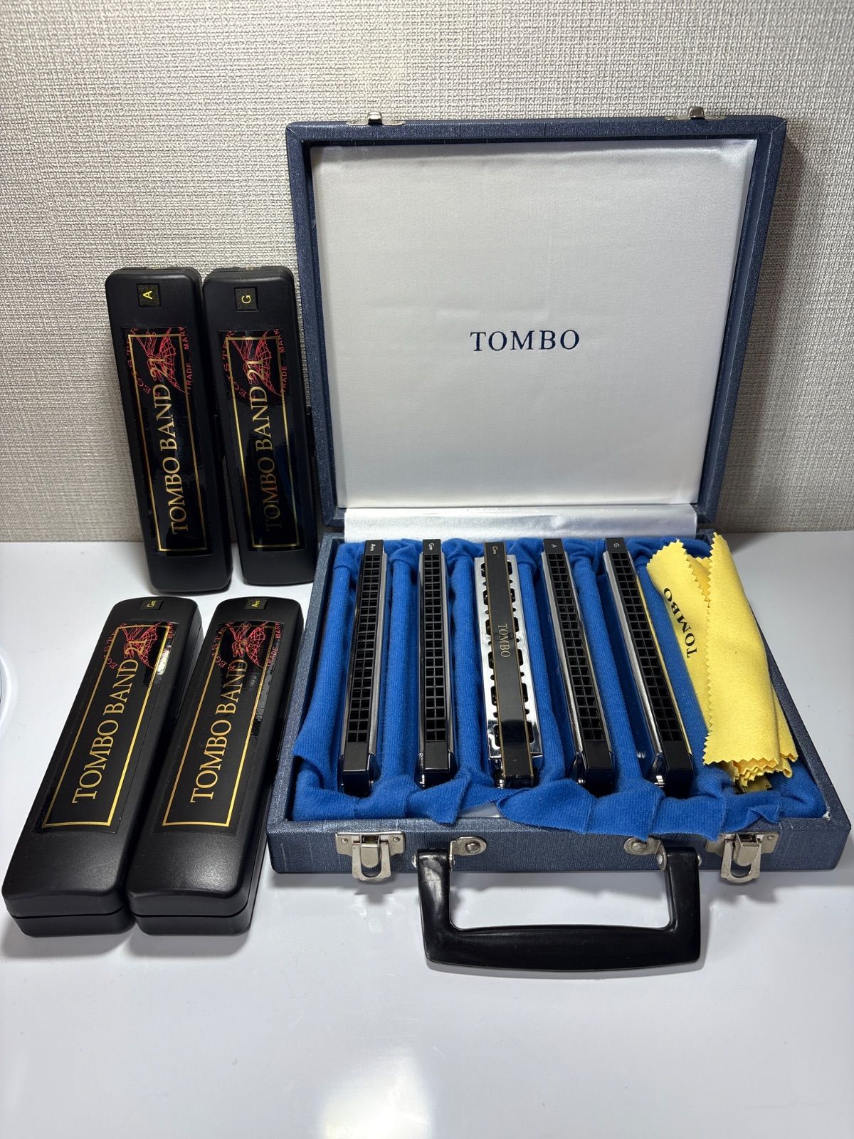 TOMBO ハーモニカ 5本＋ケース - メルカリ