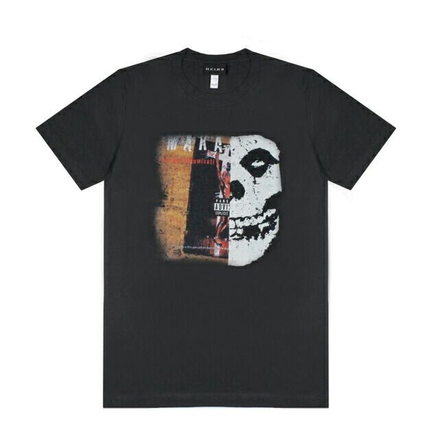 HEIRS | 2PAC / MAKAVELI x MISFITS TEE (BLACK) Tシャツ ロゴ グラフィック プリント トップス ブラック