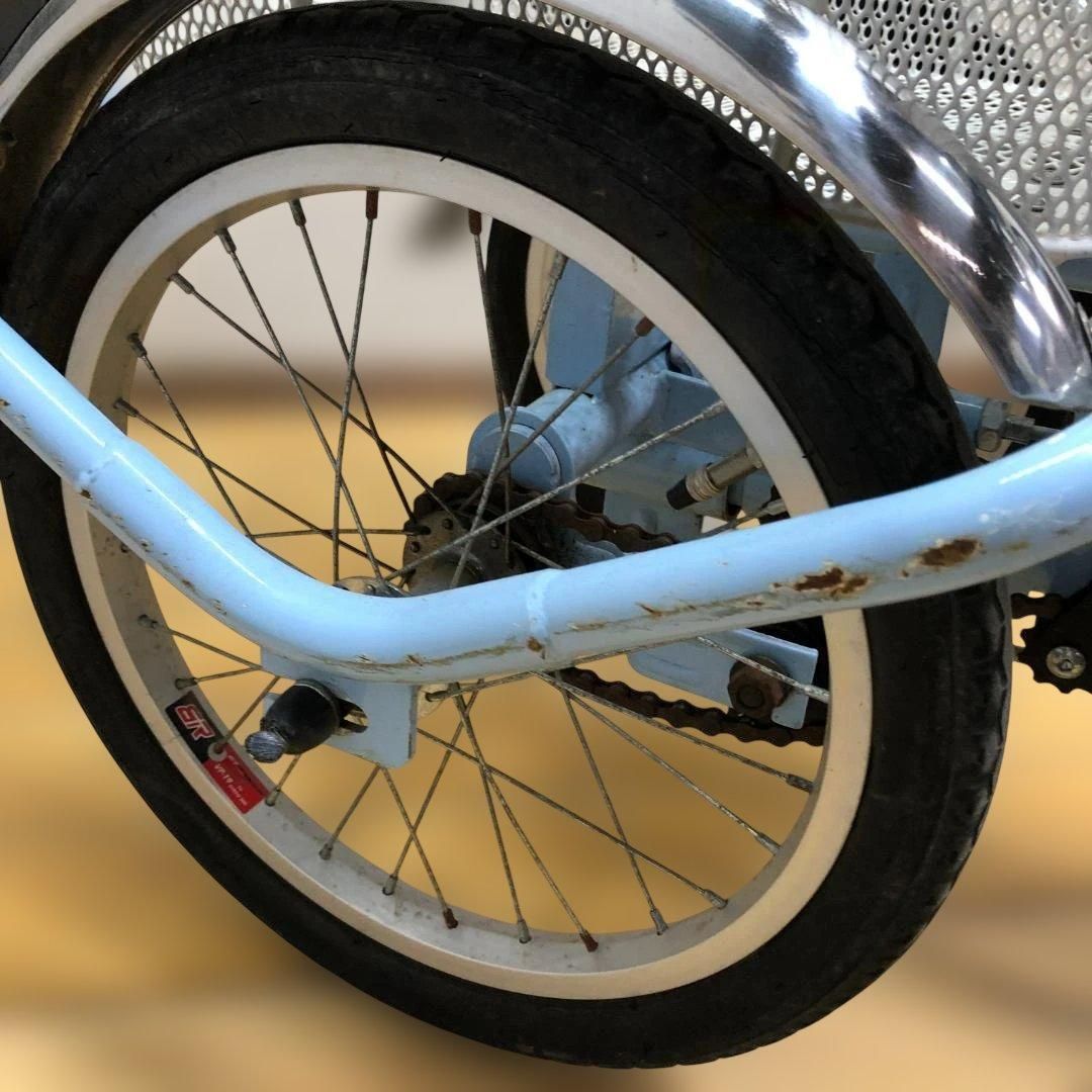 電動アシスト三輪自転車 ミムゴ MG-TRM20EB 前後大型カゴ付き 三輪自転車 買い物用 高齢者向け 安定走行 シニアカー代替モデル 電動三輪車 動作確認済  【糸島市内 送料無料】 260405-2 電動アシスト三輪自転車 ミムゴ MG-TRM20EB 前後大型カゴ付き 三輪