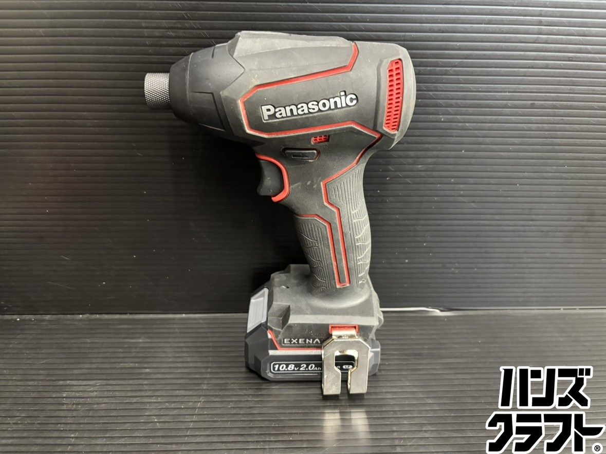 【中古】パナソニック　充電インパクトドライバ10.8V　EZ1P31T1R　ケース、充電器、バッテリ×3【ハンズクラフト熊本けやき通り店】【店頭取引限定】 ♭【中古品】パナソニック EZ1P31T1R 充電インパクトドライバ 10.8V