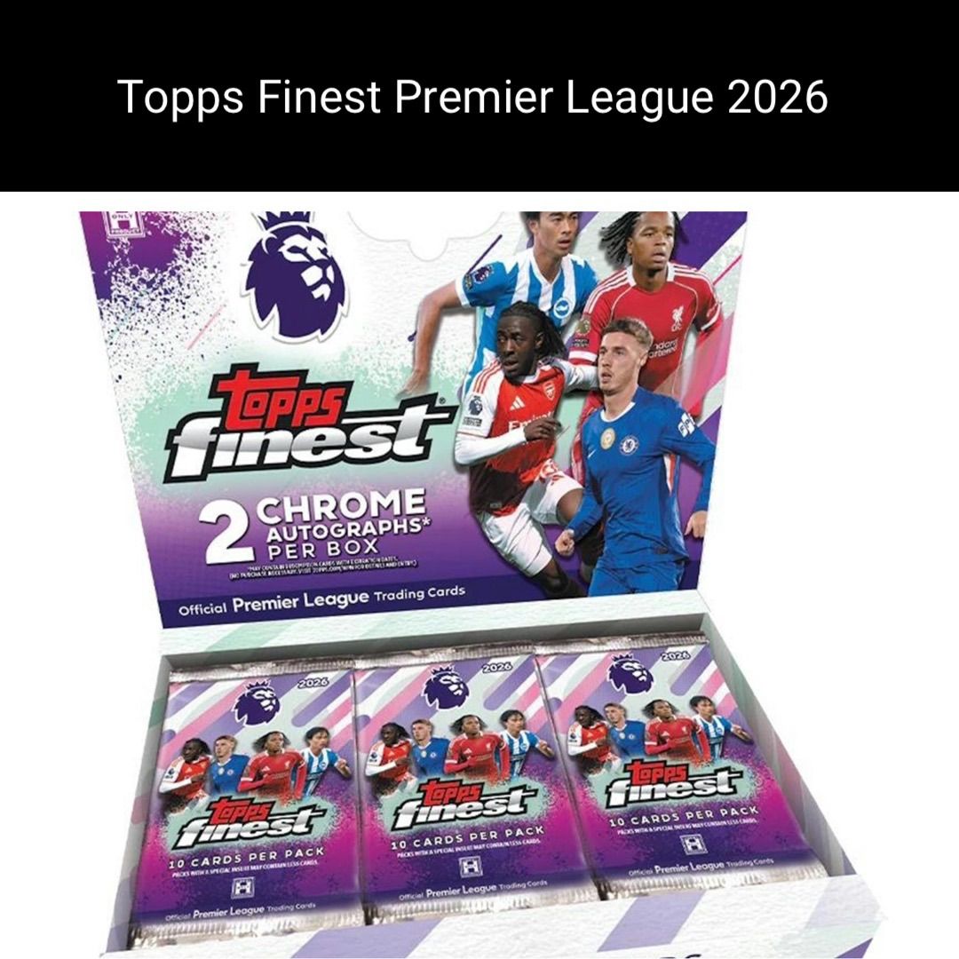 新品未開封 1Box】Topps Finest Premier League 2026 ⑥ - メルカリ