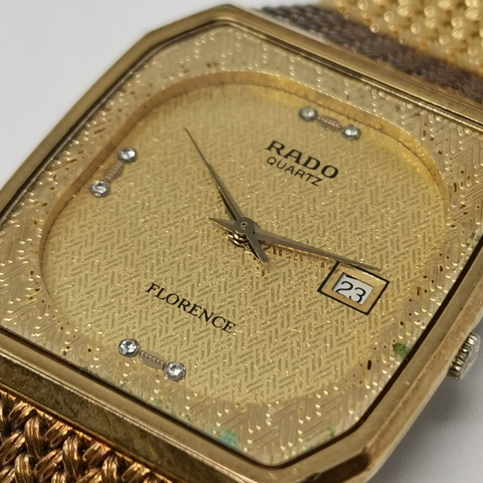 RADO FLORENCE クォーツ ゴールドカラー 時計 中古品 動作未確認 管理 