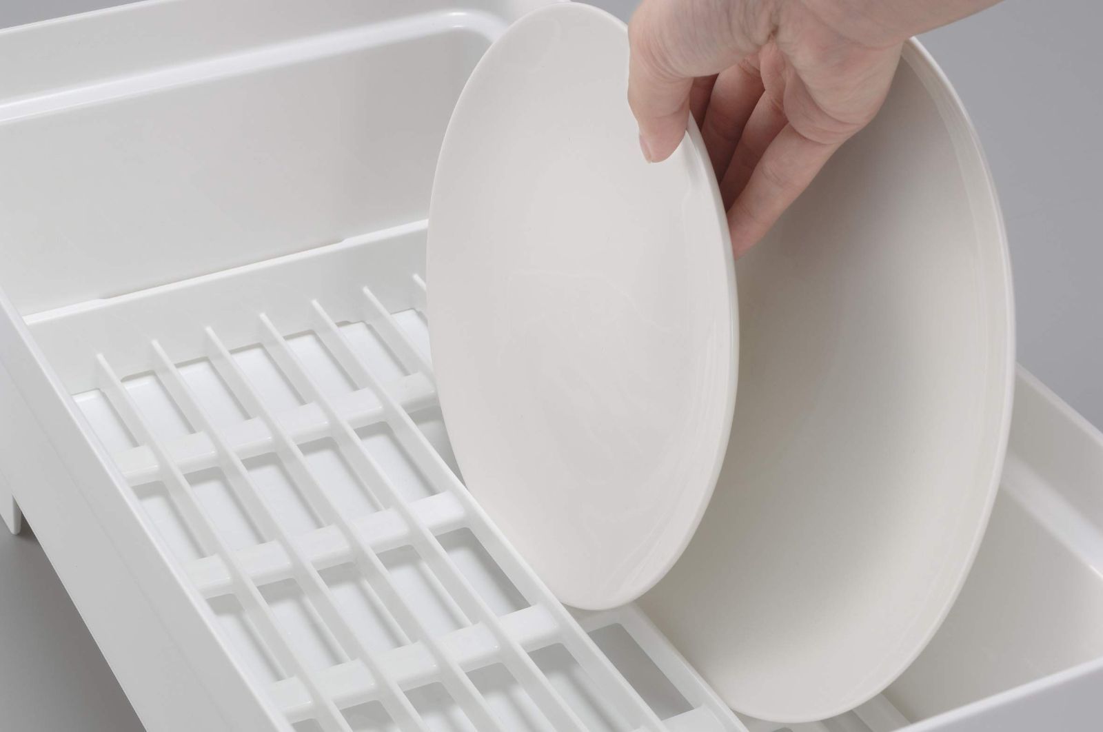 【売切注意】 日本製 0048 食器水切り セパレ 約22×42×高さ16cm ホワイト 水切りラック イノマタ化学 【売切注意】 日本製 0048 食器水切り セパレ 約22×42×高さ16cm ホワイト 水切りラック イノマタ化学