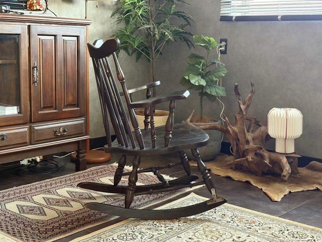 飛騨家具　古家具　スポーク　ヴィンテージ　ロッキングチェア　ビンテージ　IZ 椅子・チェア 飛騨家具 古家具 スポーク ヴィンテージ ロッキング