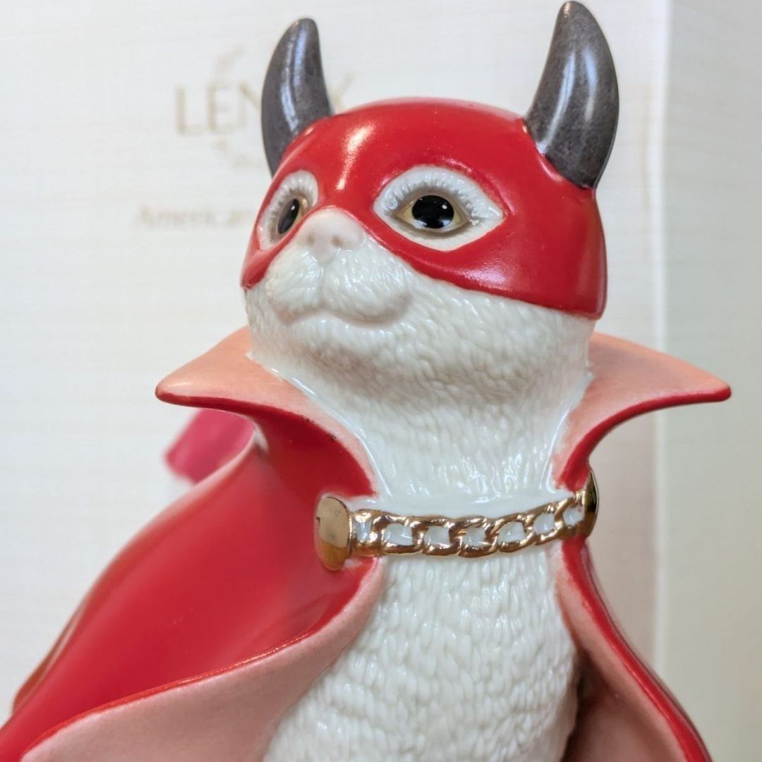 大きなサイズ レノックス 小悪魔 猫 陶器 置物 デビル ペルシャ猫 24K 大きなサイズ レノックス 小悪魔 猫 陶器 置物 デビル ペルシャ猫 24K