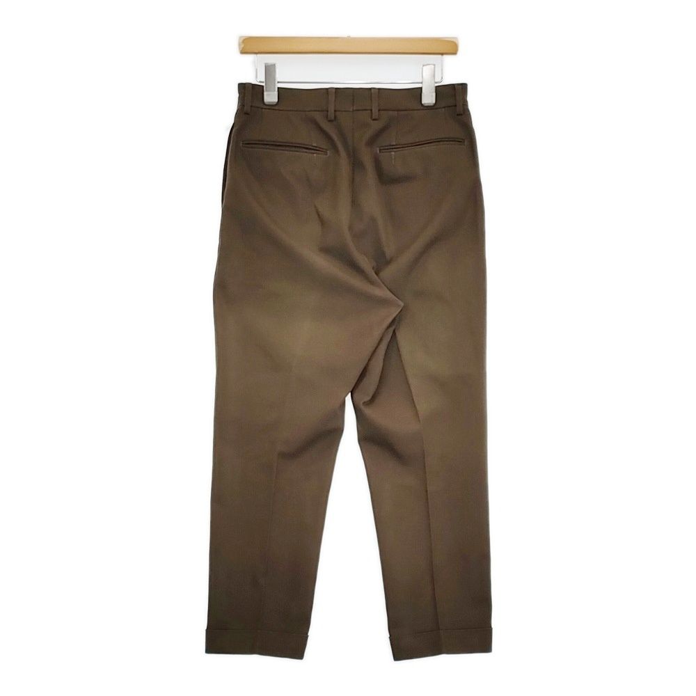 NEAT コットンポリエステル タックパンツ サイズ44 スラックス パンツ カーキ メンズ ニート【中古】6-0414G♪ NEAT コットンポリエステル タックパンツ サイズ44 スラックス パンツ