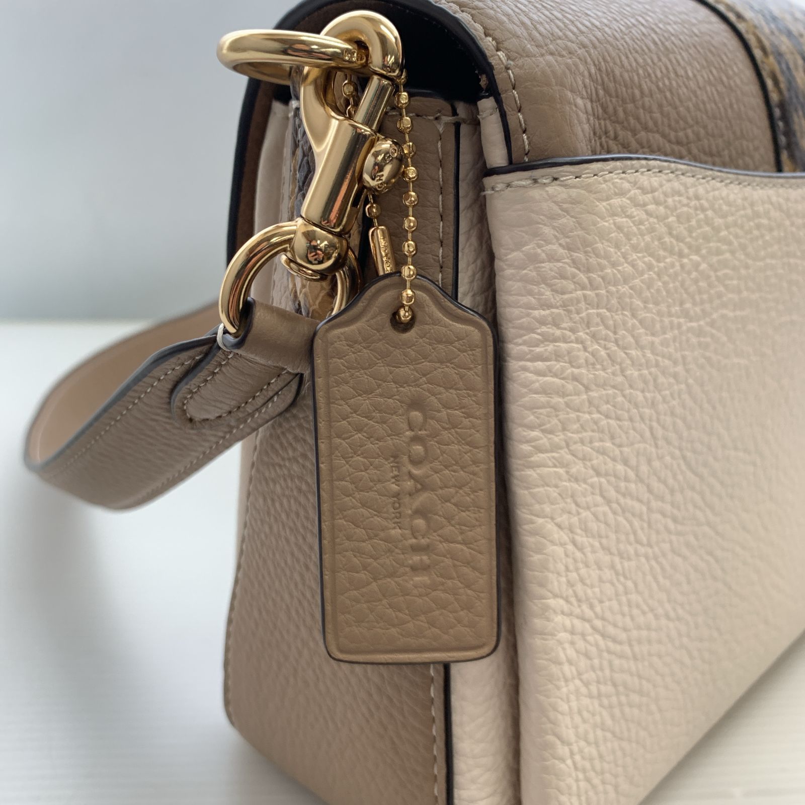 COACH コーチ グレース カラーブロック パイソン CD483 2way 