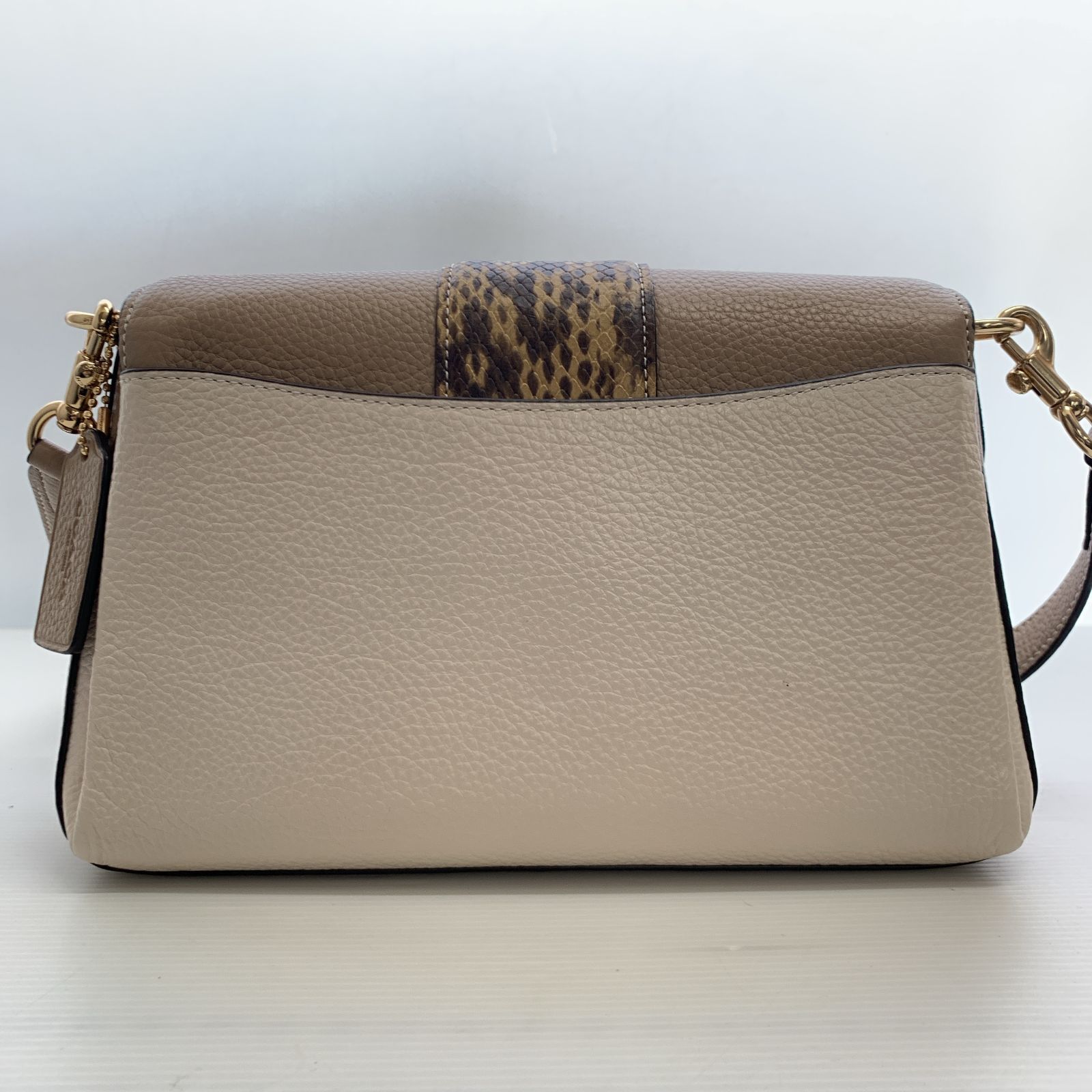 COACH コーチ グレース カラーブロック パイソン CD483 2way 