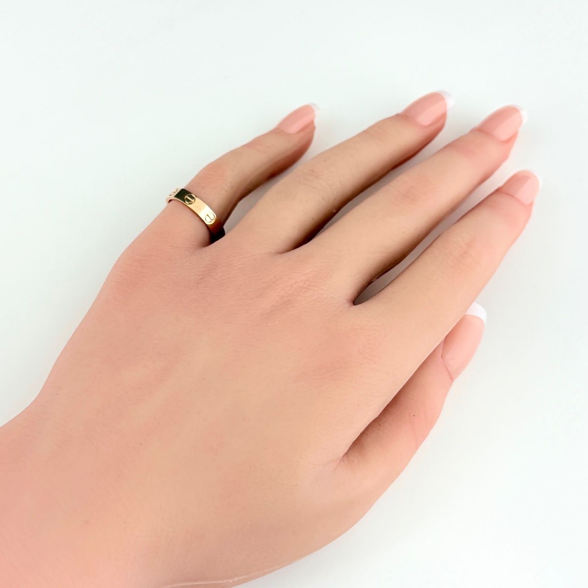 カルティエ CARTIER ミニ ラブ リング PG ピンクゴールド 指輪 リング 