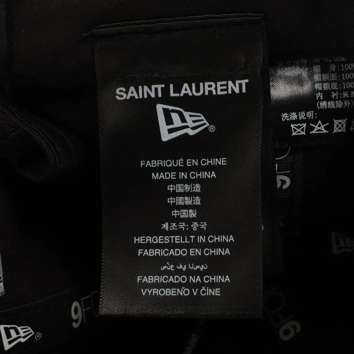 美品 サンローラン パリ × ニューエラ YSLロゴ 9forty ベースボール 