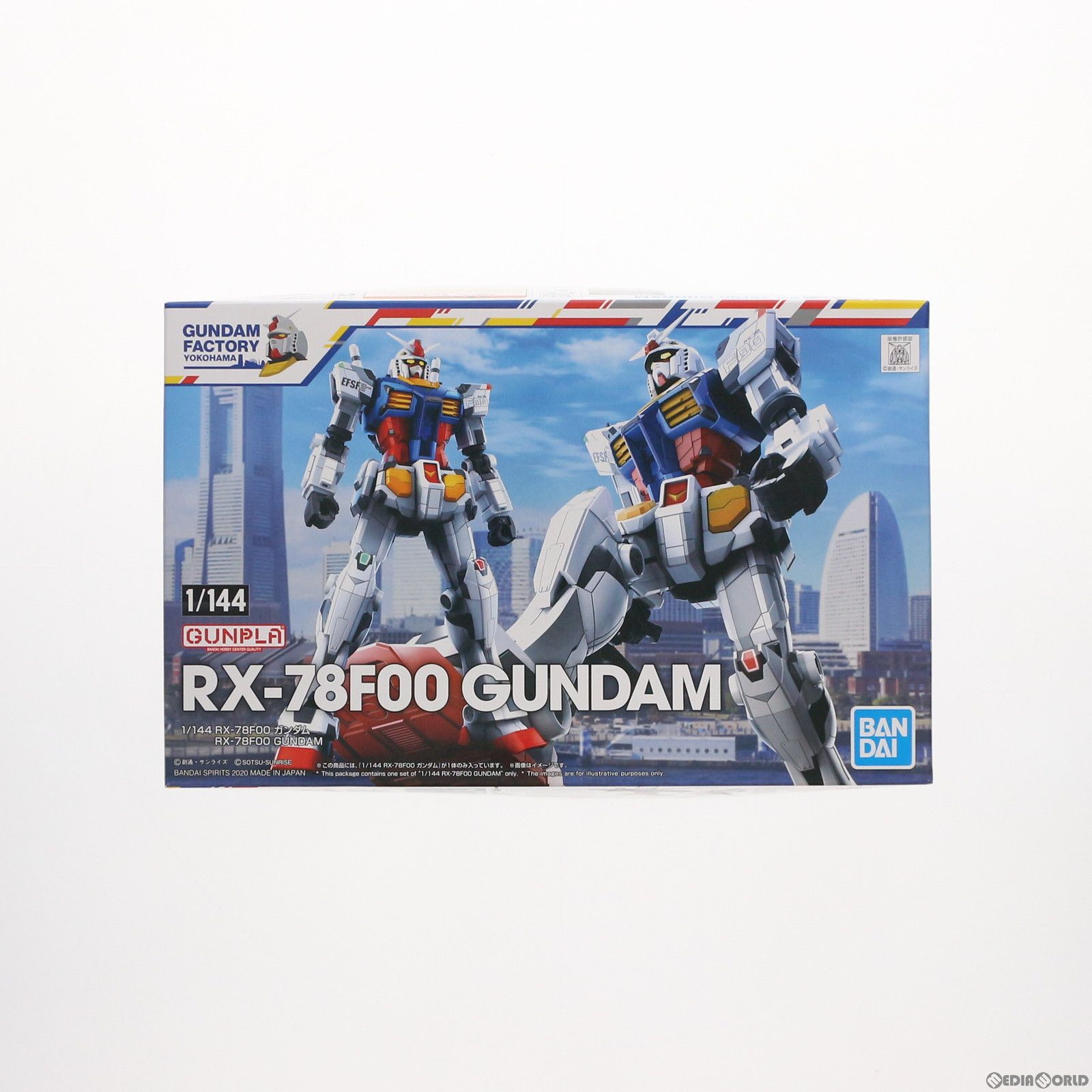 ガンダムRX-78ガンダム.ファクトリーヨコハマ。 GUNDAM FACTORY YOKOHAMA限定 1/144 RX-78F00 ガンダム 機動戦士