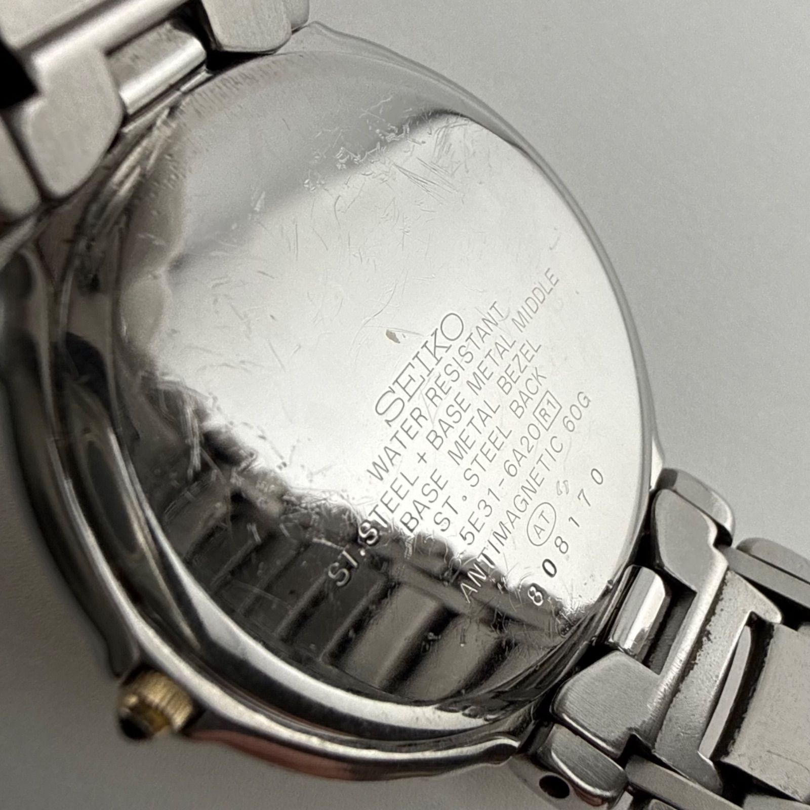 SEIKO セイコー DOLCE ドルチェ 5E31-6A20 メンズ 腕時計 ジャンク 不 