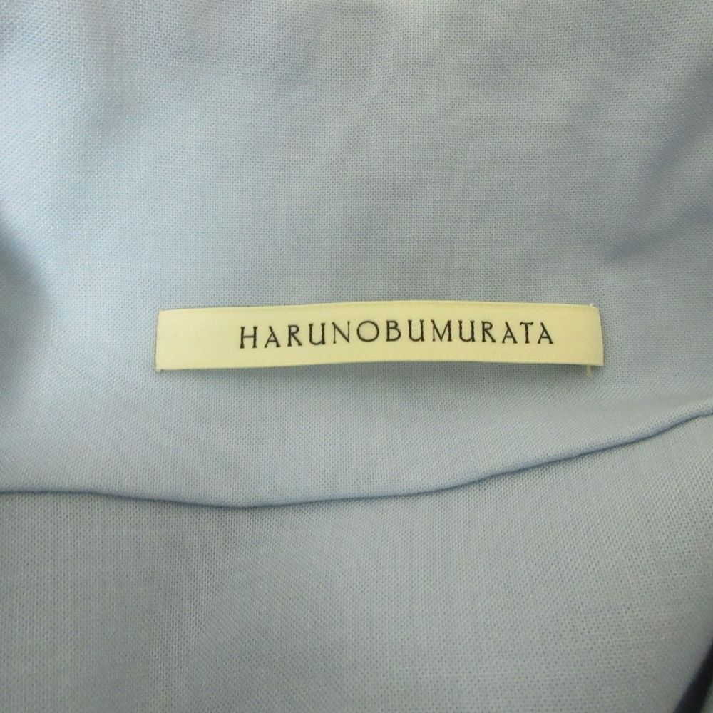 美品 クリーニング済 HARUNOBUMURATA ハルノブムラタ LIMA ノースリーブ サマーウールシャツ チュニック MH25S749 36 ブルー レディース 古着 中古 USED 美品 クリーニング済 HARUNOBUMURATA ハルノブムラタ LIMA