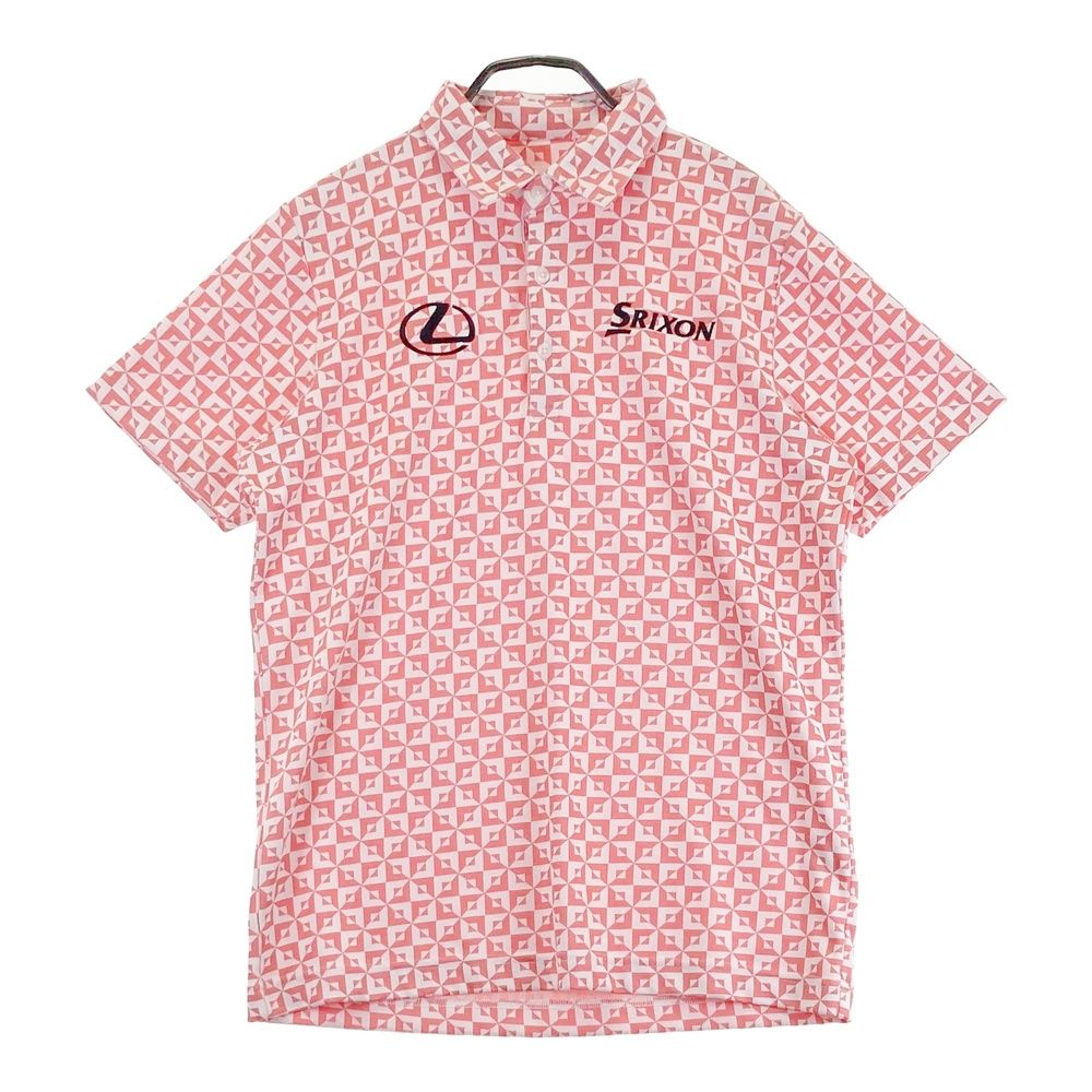 サイズ：M SRIXON スリクソン by DESCENTE × LEXUS 刺繍入り 半袖