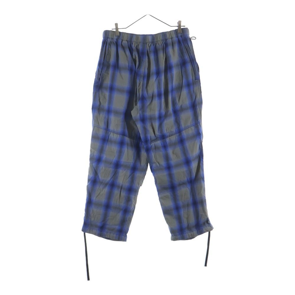 bal バル PLAID WIDE MOUNTAIN PANT チェックワイドマウンテンパンツ ブルー bal (バル) PLAID WIDE MOUNTAIN PANT チェックワイドマウンテンパンツ
