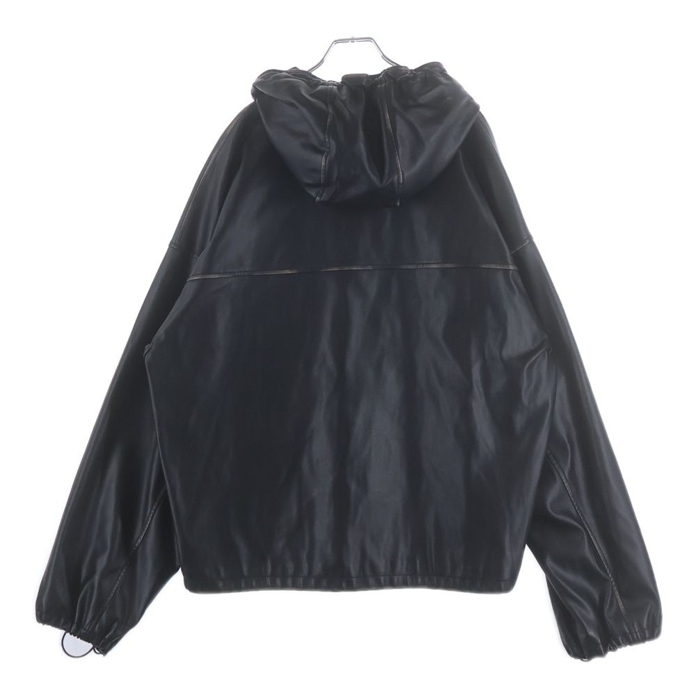 DIESEL (ディーゼル) J-ANTIL フェイクレザーブルゾン フーディー