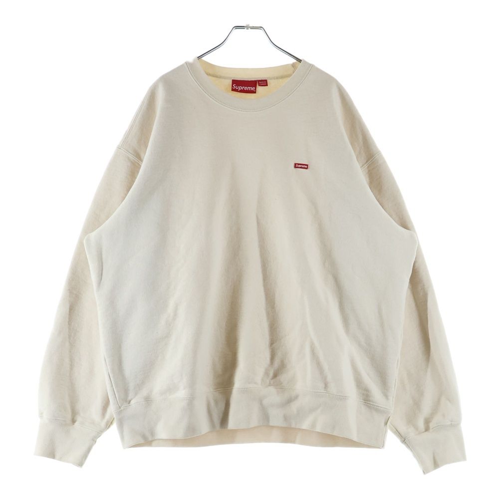 SUPREME シュプリーム Small Box Crewneck Natural スモールボックスロゴ クルーネックスウェットトレーナー ナチュラル SUPREME (シュプリーム) Small Box Crewneck Natural スモールボックス