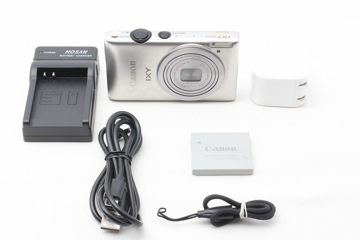 キヤノン CANON IXY 410F シルバー ストラップ付 コンパクトデジタル