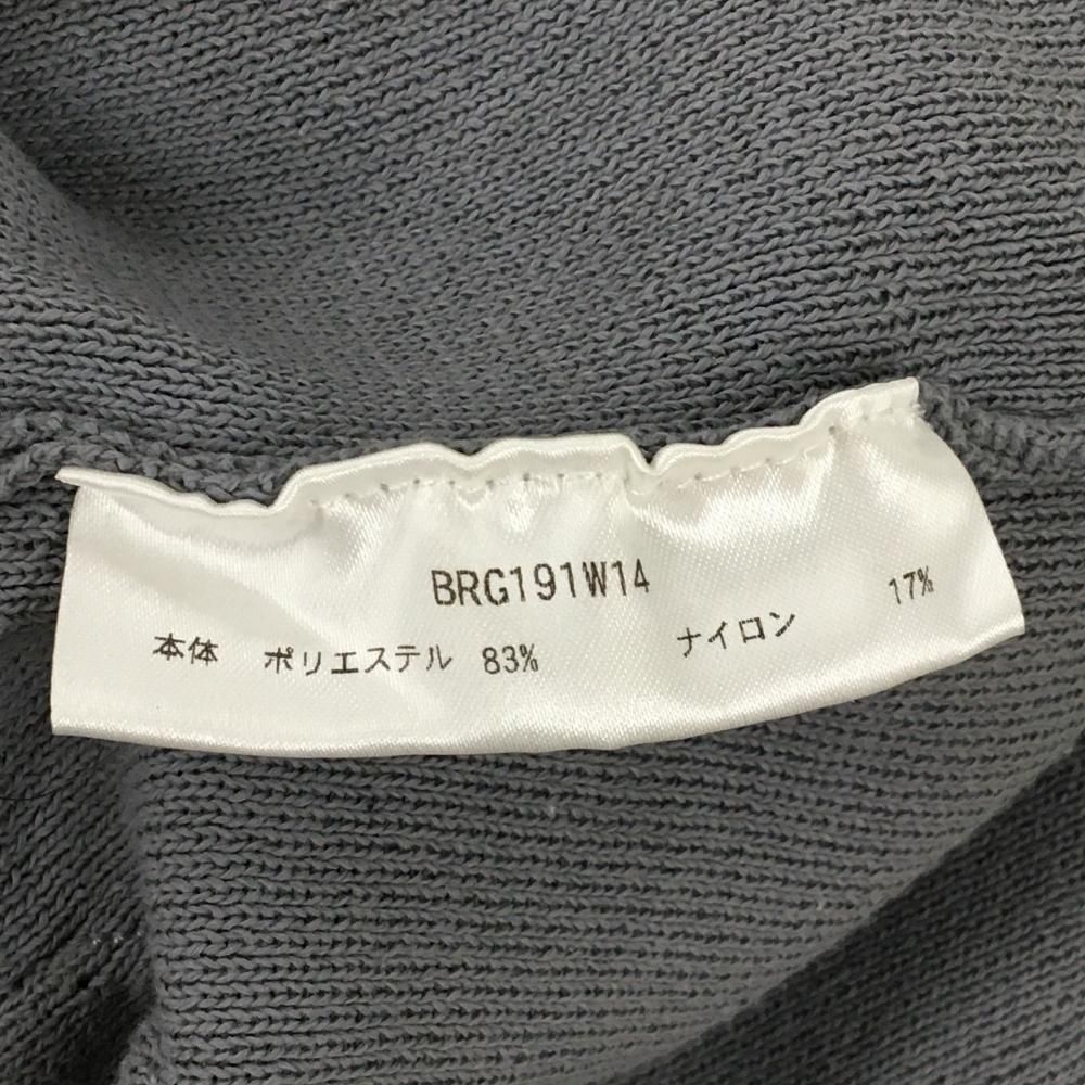 美品】ブリーフィング ニットワンピース グレー×蛍光イエロー 袖口・裾