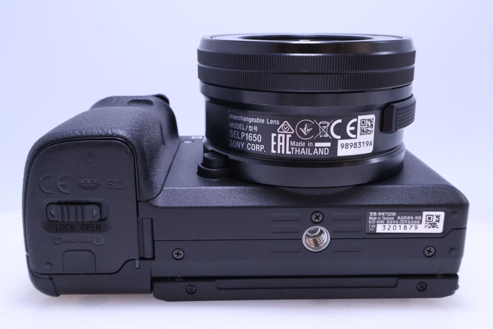 元箱、カメラ無し、SONYα6400 パワーズームレンズキットILCE-6400L/B 