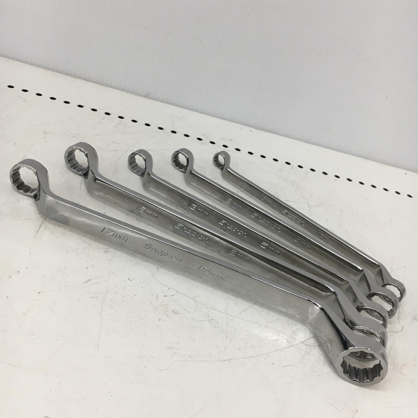 Snap-on スナップオン 60°オフセットメガネレンチ　両口メガネレンチ　5本セット XOM1011〜XOM1719