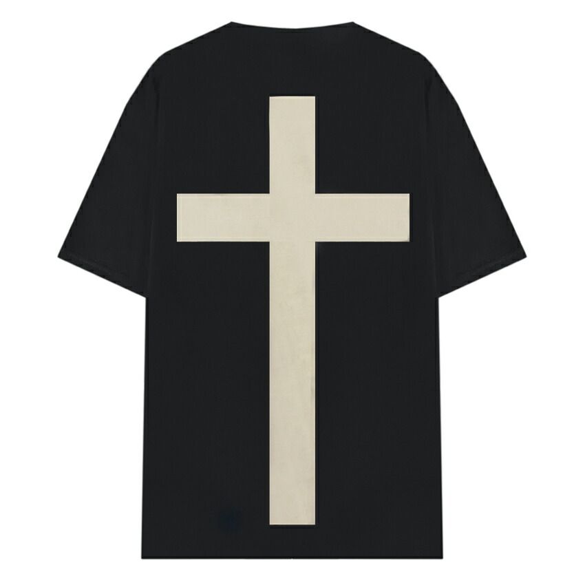 JALIL PERAZA | CROSS TEE (BLACK) 十字架 JAY-Z KANYE WEST VIRGIL ABLOH Tシャツ クロス ヒップホップ ラップ トップス メンズ ブラック