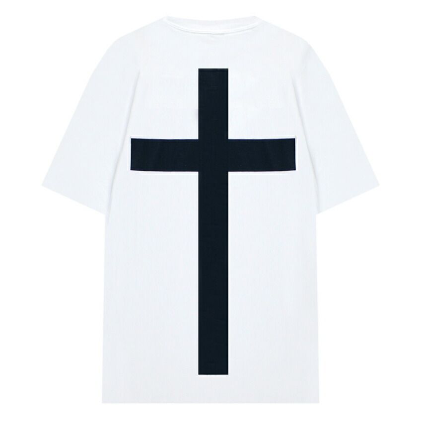 JALIL PERAZA | CROSS TEE (WHITE) 十字架 JAY-Z KANYE WEST VIRGIL ABLOH Tシャツ クロス ヒップホップ ラップ トップス メンズ ホワイト