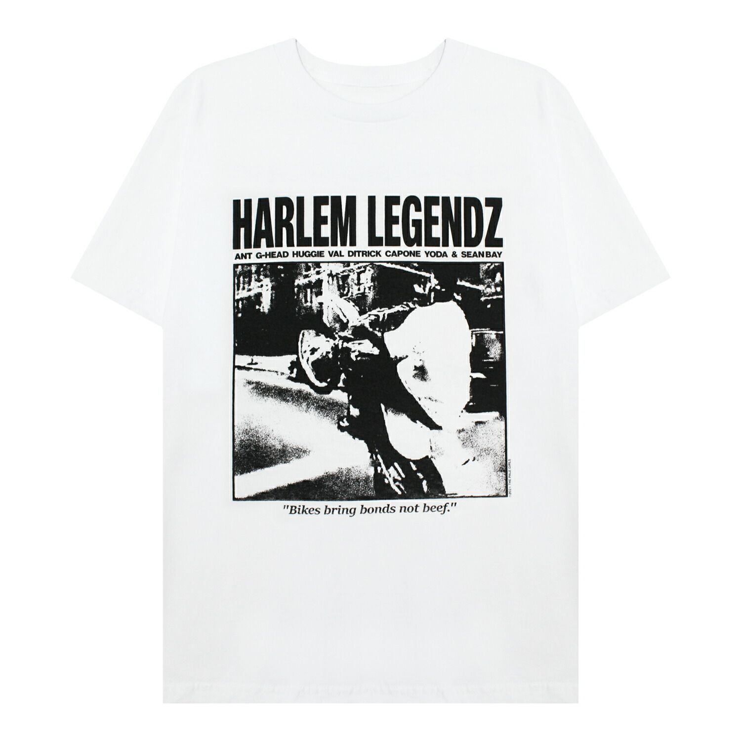 THE PALE GIRLS | LEGENDZ T-SHIRT (WHITE) RUFFRYDERS ラフライダーズ Tシャツ ヒップホップ ラップ ロゴ グラフィック プリント トップス ホワイト