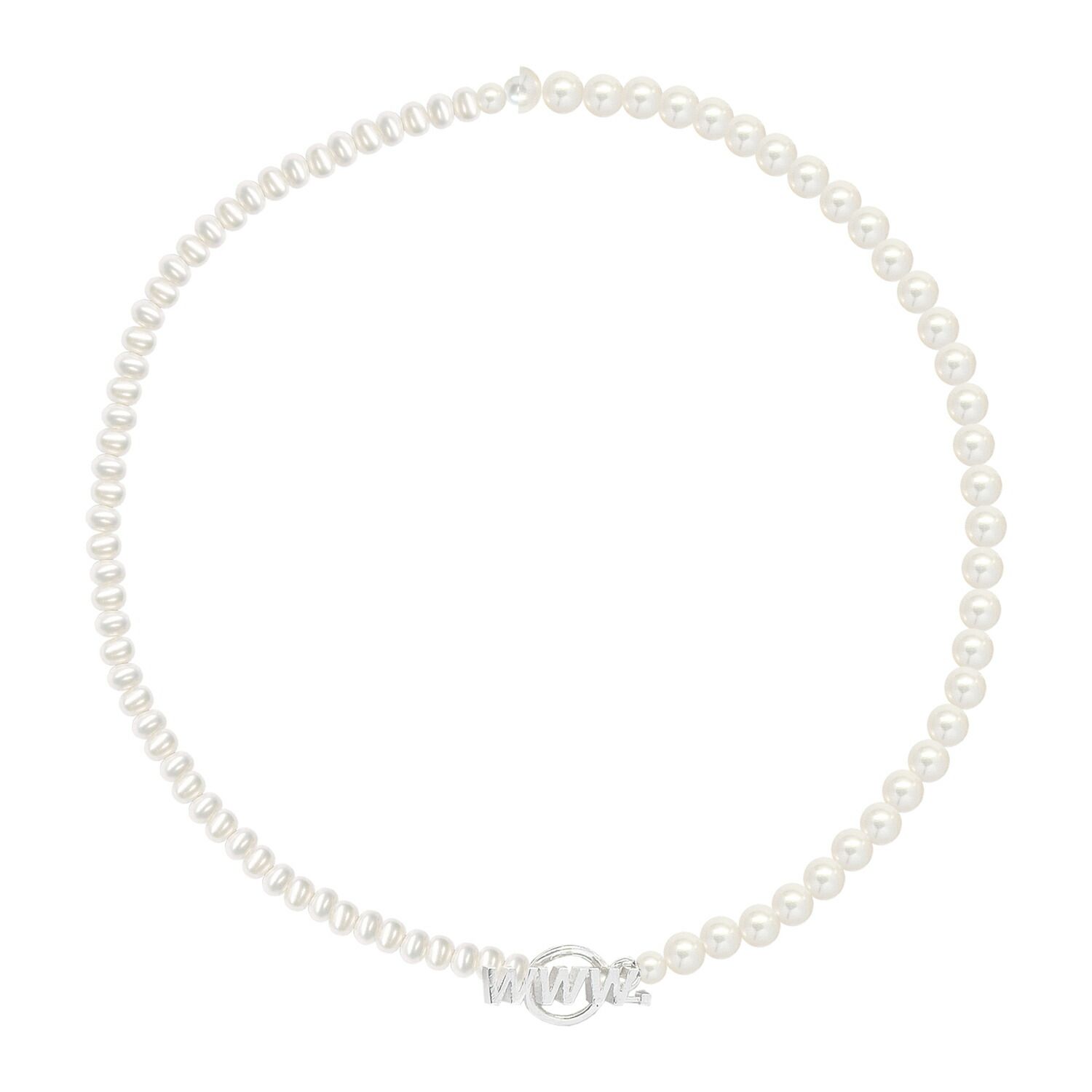 WWW.WILLSHOTT | SPLIT PEARL .925 NECKLACE (PEARL/SILVER) 真珠 淡水パール パールネックレス 925シルバー スターリングシルバー コンビネーション