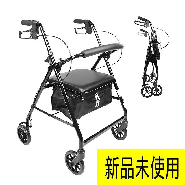 【新品未使用】PEPE 歩行器 高齢者用 室内 高齢者用 屋外　歩行車 高齢者用　四輪歩行車 小型、高齢者用 四輪歩行器、高齢者 歩行車、四輪歩行器、高さ調節可、折り畳み可、屋外・室内兼用 リハビリ介護　買い物　身体の不自由な方　管理番号TN756AZR