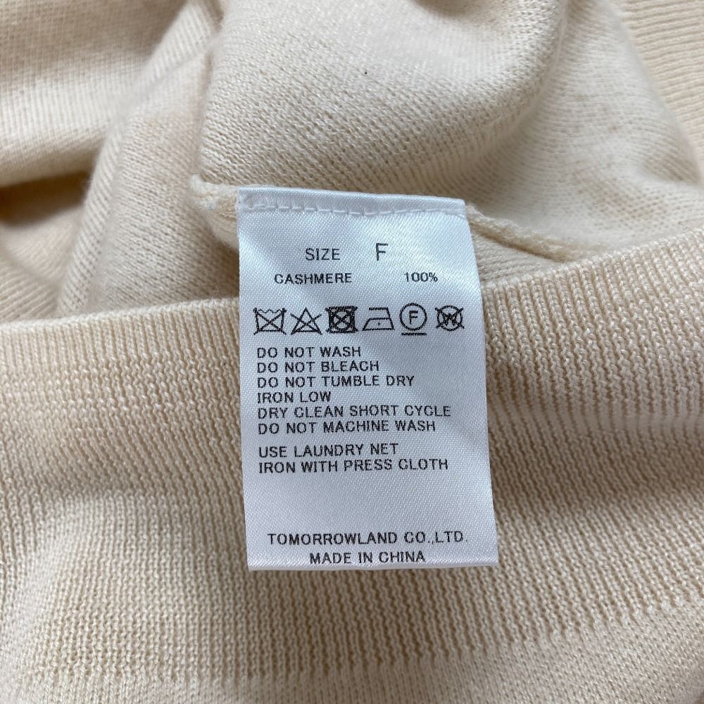 良品 23AW TB TOMORROWLAND .B トゥモローランドビー カシミヤ100％ V