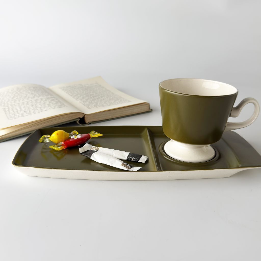 英国カールトン　アンティーク Carlton Ware カールトンウェア スナックプレート＆カップ セット 英国